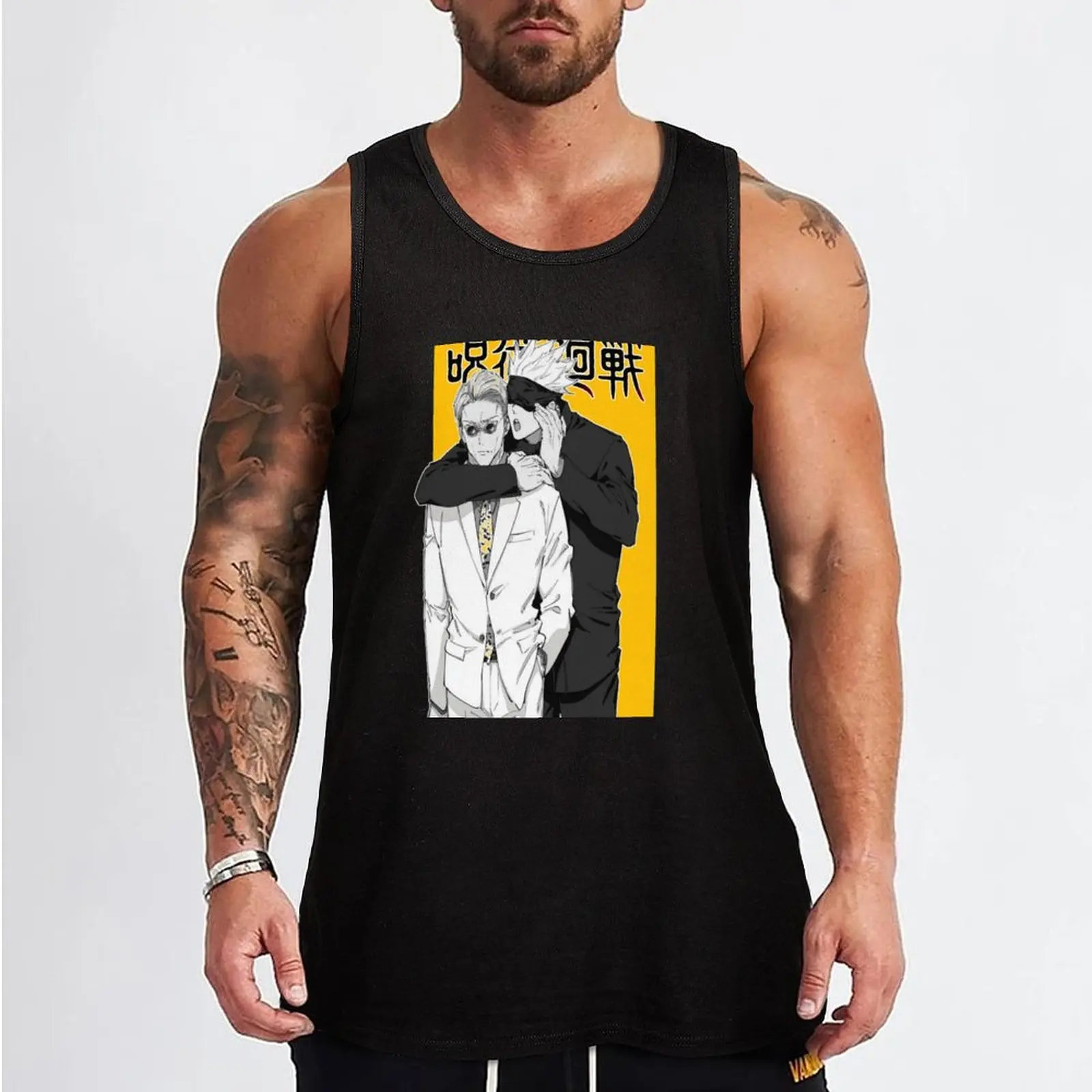 Майка Gojo and Kento JJK Essential японская футболка Мужская одежда жилет