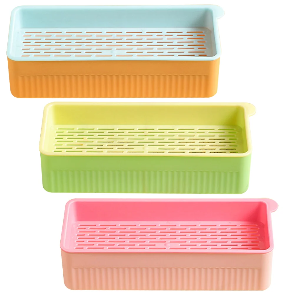 

3 Pcs Cat Grass Planting Box Soilless Planter Fodder Trays Hydroponic Pet Plants Pets Pot Home Convenient