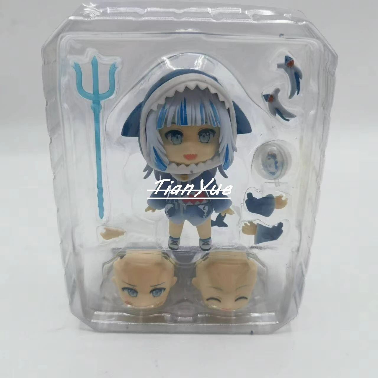 Фото Аниме Gawr Gura 1688 милая Hololive Girl шарнирная фигурка модель игрушки Рождественский подарок 10 см №2