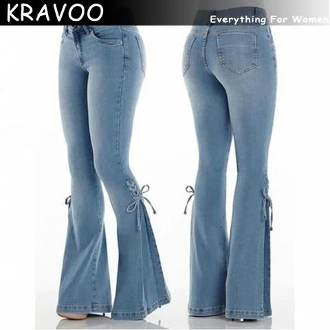 KRAVOO Y2K Women Pants Butterfly Jeans Women Cargo Pants Thin Clothes for Women's Pants for Ladies Clothing Fashion 2023 New