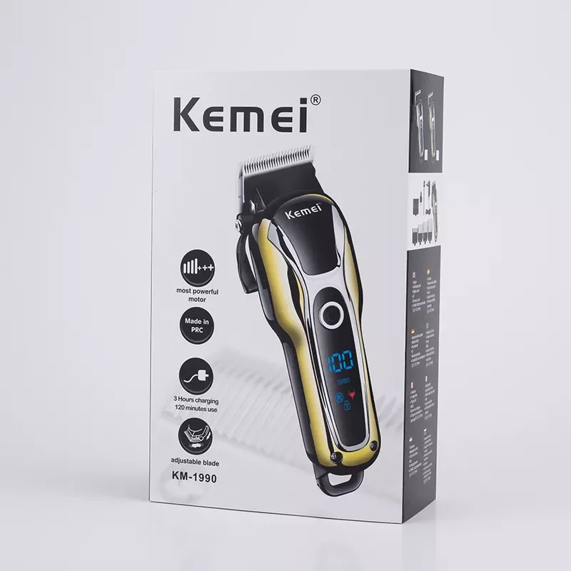 KEMEI hair clipper professional hair Trimmer in Hair clipper for men electric trimmer LCD Display machine barber Hair cutter 5 enlarge