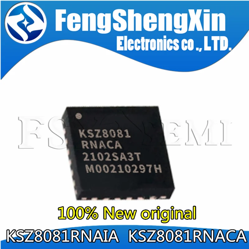 

10pcs New KSZ8081RNAIA KSZ8081RNACA KSZ8081RNA KSZ8081 QFN Ethernet transceiver IC chip