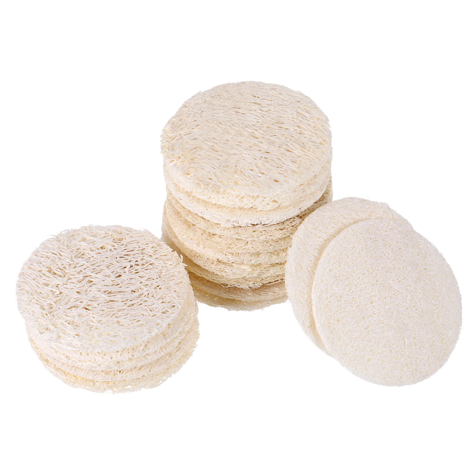 

Loofah Exfoliating Sponges Skin Care Wipes Cleaning Scrubber Scrubbers Bath Round Shaped Face Pads