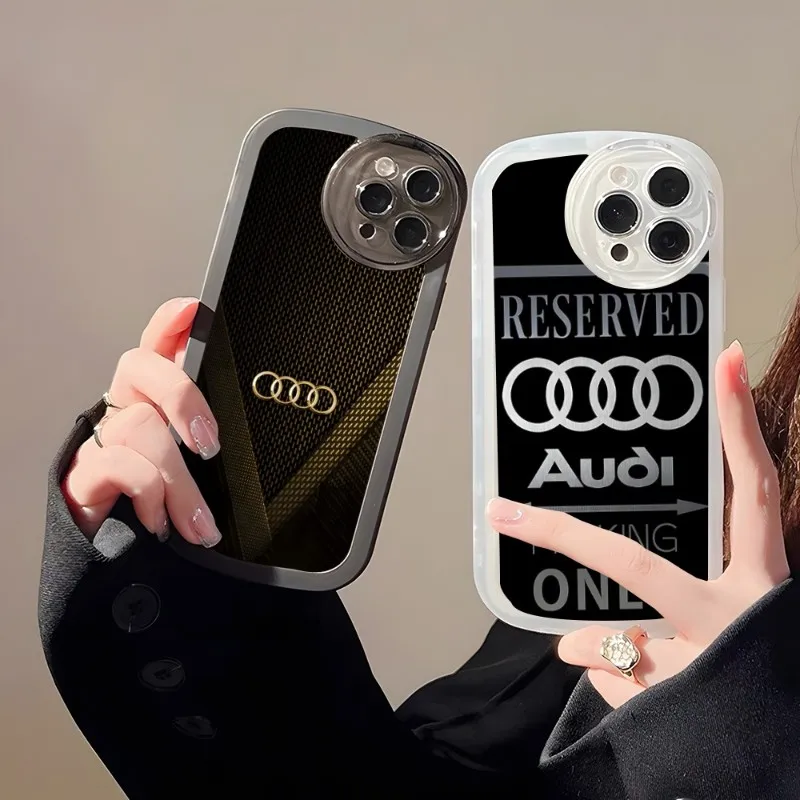 

Sports Car Audi Phone Case Hot For IPhone 14 13 11 12 Pro Max Mini X XR XS 7 8 6 Plus Angel Eyes Big Pupil Lens Couple
