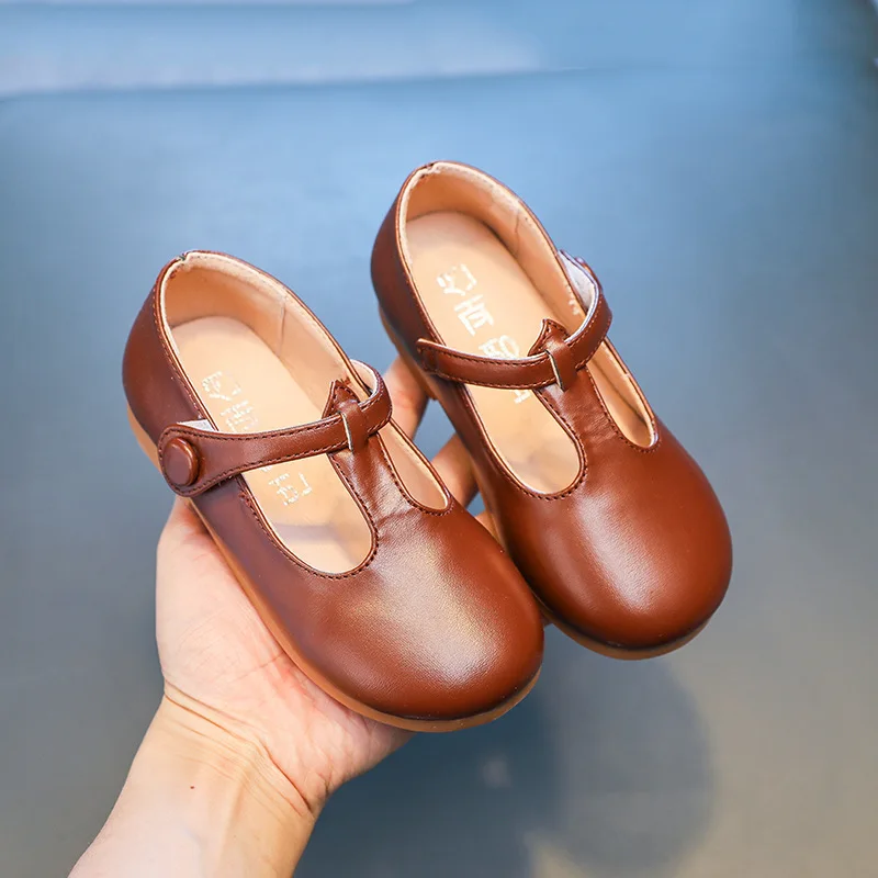 

Kids Shoes for Girls Leather Shoes Spring Little Girl Shoes First Walkers Soft Bottom Casual Dancing Shoes