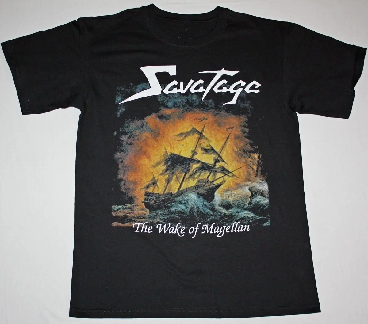 

SAVATAGE THE WAKE OF MAGELLAN BLACK T SHIRT JON OLIVA HEAVY PROGRESSIVE METAL