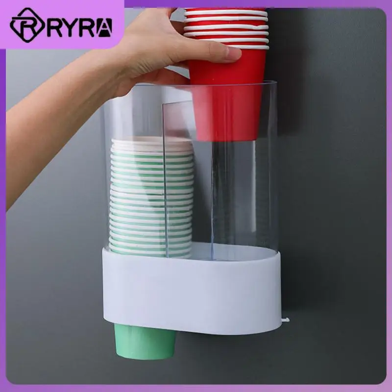 

Beautiful And Dustproof Water Cup Dispenser Modern And Minimalist Office Cup Remover Strong Traceless Stick Side Hook Design