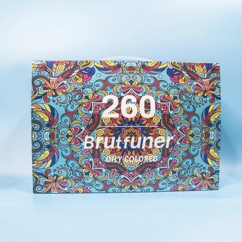 Фото Набор цветных карандашей Brutfuner для рисования и скетчинга, 12/50/72/120/180/260 цветов, масляные и акварельные карандаши, для школы и художественных принадлежностей. №2