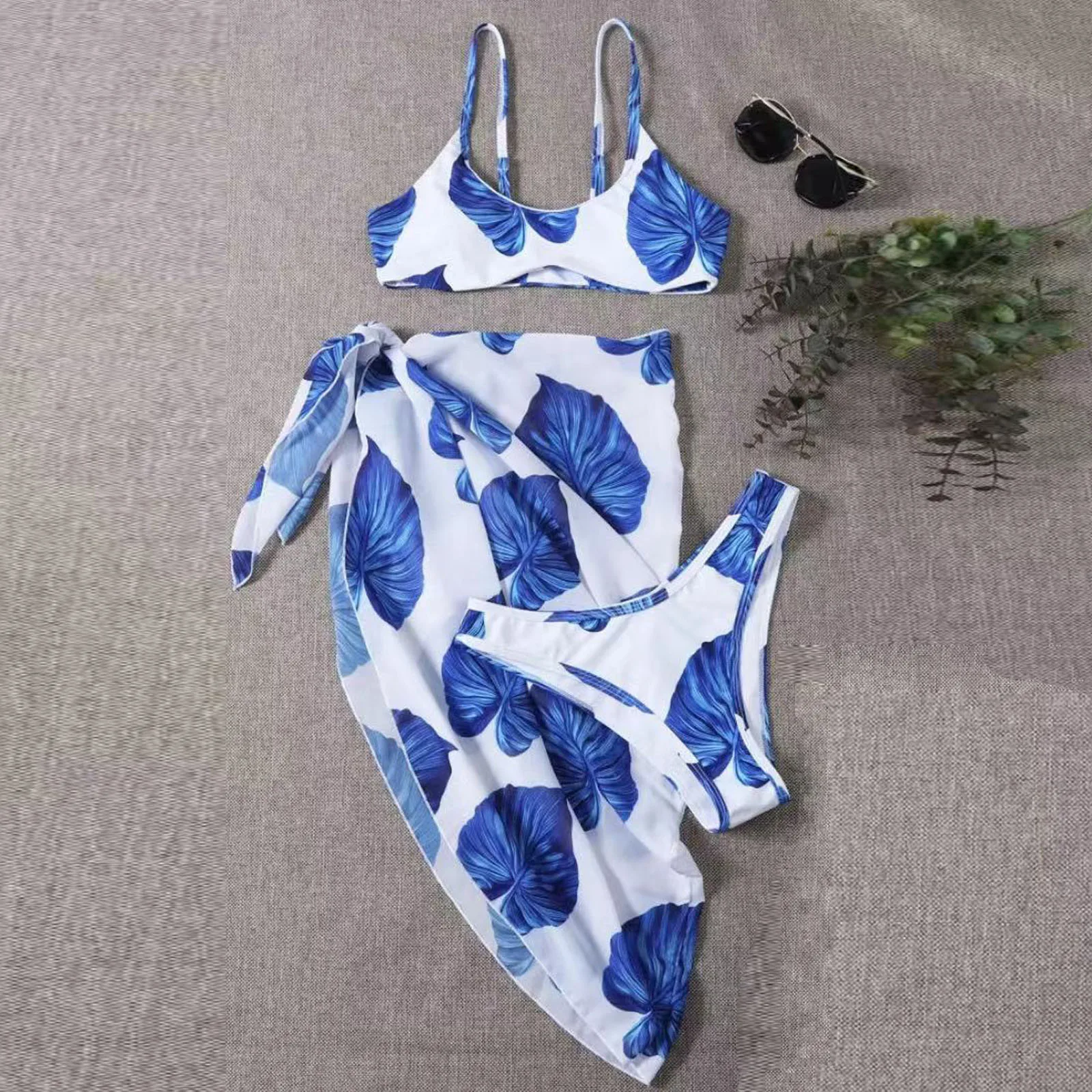 3 шт. женский купальник с чашками пуш-ап |