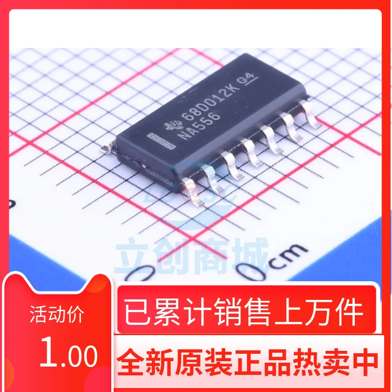 

NA556DR NA556 SOP-14 555- Timer OscillatOr (dual Channel) CloCk IC Chip