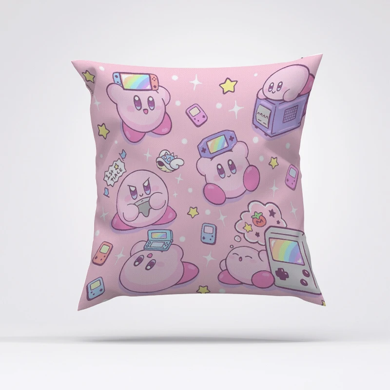 

Car Sofa RGB Pillowcases for Pillows Decor Home Kirbys Short Plush Pillowcase Body Pillow Cover 45x45 Cushions Covers Cushion
