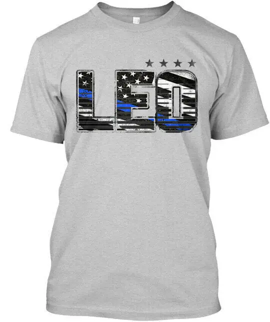 

Тонкая синяя футболка Leo