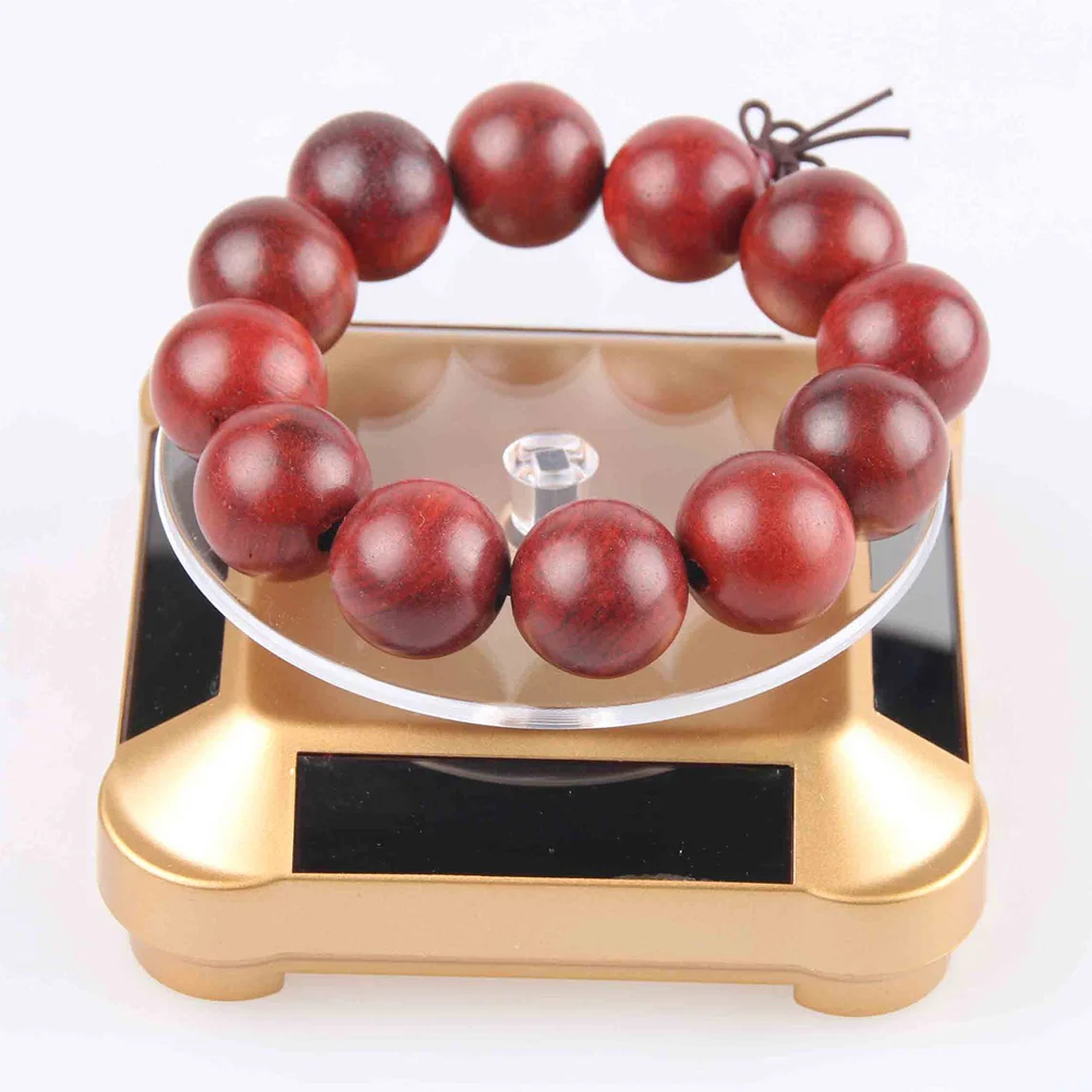 

Display Stand Rotating Turntable Jewelry Solar Electricspinning Energy Organizer Table Powered Watchescase Plate Revolving Base