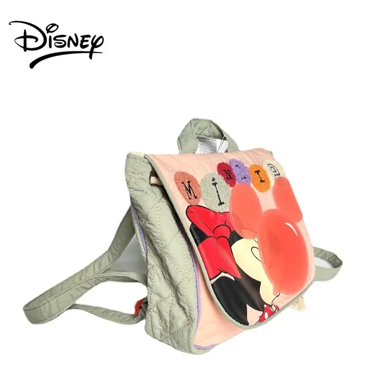 Disney Mickey Mouse Children's Shoulder Backpack Cute Blowing Style Kindergarten Students Schoolbag
