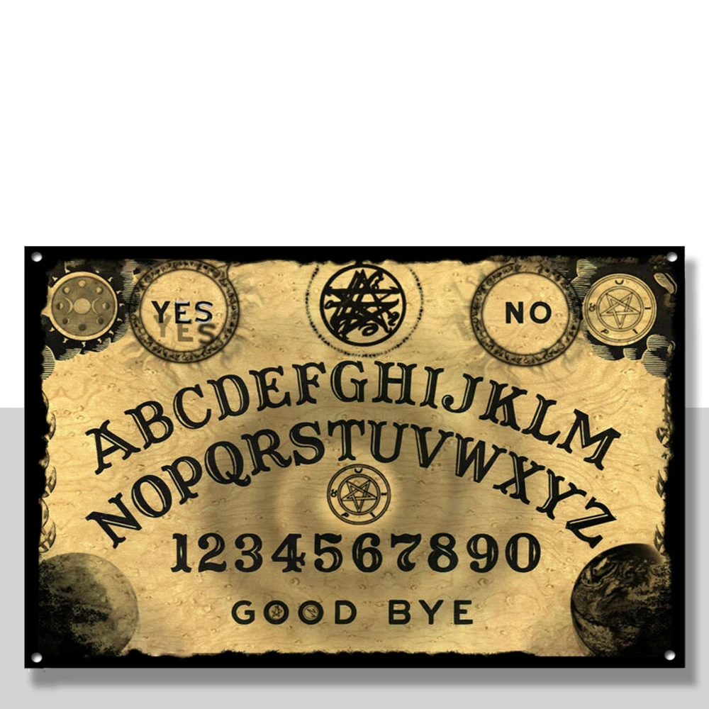 

OUIJA BOARD METAL SIGN, GHOSTS, SCARY, DECOR, WALL ART,RETRO,UNIQUE,TATTOO