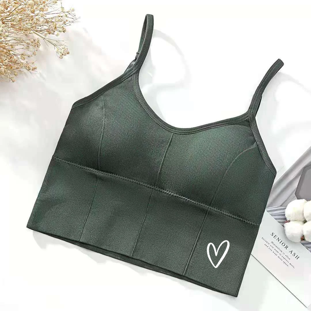 U-образный бюстгальтер на спине топ-труба женский укороченный топ в стиле