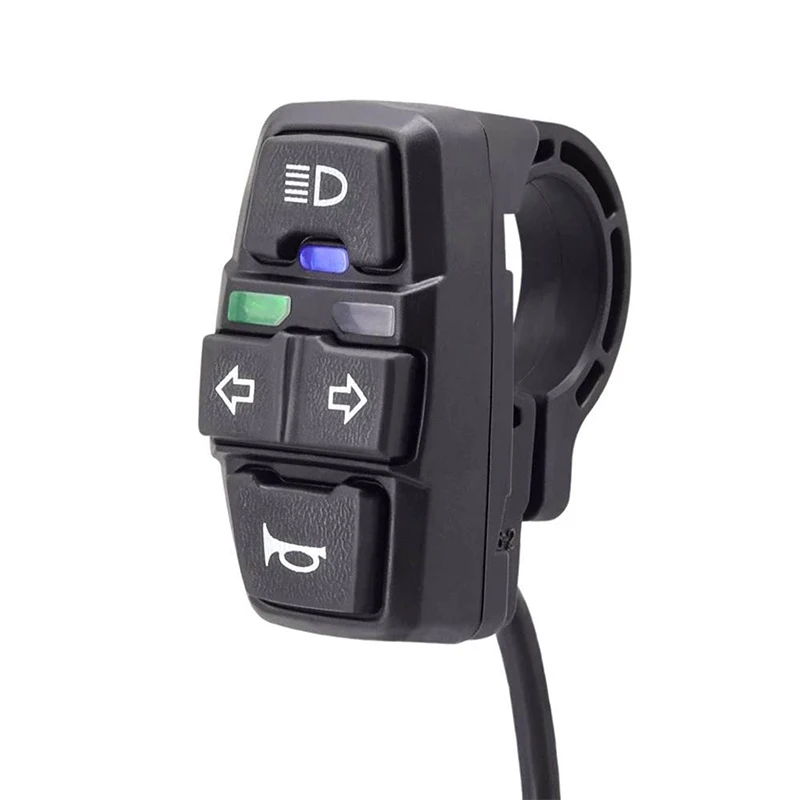 

Светильник ель света для электрического велосипеда, скутера, лампа для электровелосипеда и звуковой переключатель DK336 для мотоцикла, кнопка управления светильник поворота