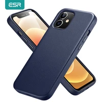 esr for iphone 12 pro max case leather cover for iphone 12 mini 12 pro max genuine leather case for iphone 12 12pro luxury black