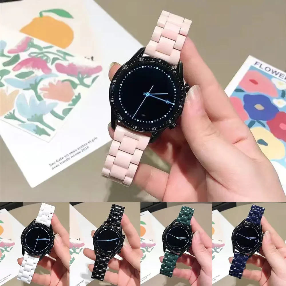 Фото Candy strap For Samsung Galaxy watch 7/FE/6/5pro/Classic/Active 2/Gear S3 20-22mm watch band resin bracelet Huawei GT 2/2e/3 pro №3