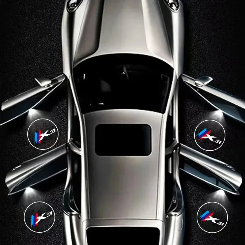 Фото Светодиодная HD-лампа-проектор для дверей автомобиля с логотипом BMW для серий 1, 2, 3, 4, 5, 7, X1, X3, X4, X5, X6, X7, F10, F20, F30, G20 №3