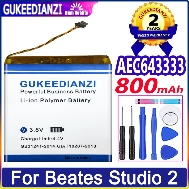 

GUKEEDIANZI Battery AEC353535 AEC643333 for Beats Solo 3.0 2 3 2 2.0 Wireless Bluetooth Headset Solo2 Solo3 PA-BT05 Batteries