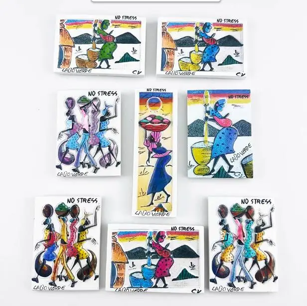 

Cape Verde, Africa tourism souvenir kitchen decoration magnetic refrigerator stickers fridge magnets