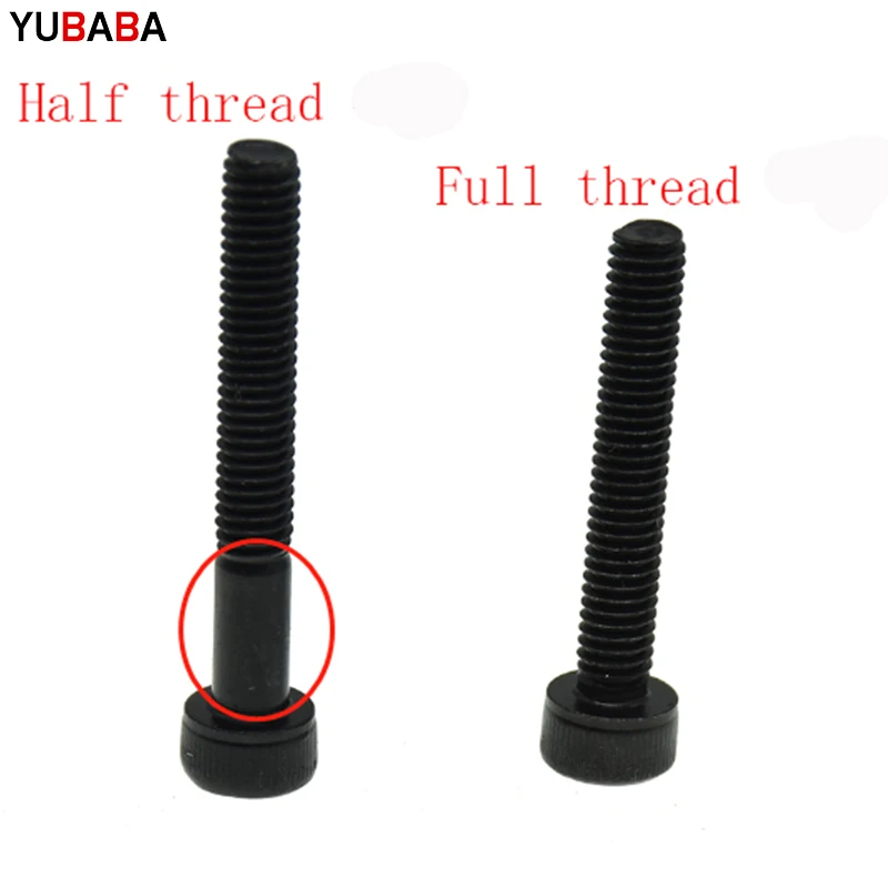 50/20/20/5PCS M1.6 M2 M2.5 M3 M4 M5 M6 M8 DIN912 Grade 12.9 allen Hex socket head screw  black Hexagon Socket Head Cap Screws