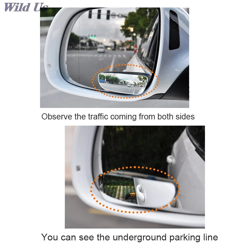 

1 Pair=2pcs Blind Spot Mirror Wide Angle 360 Degree Adjustable Convex Mirror