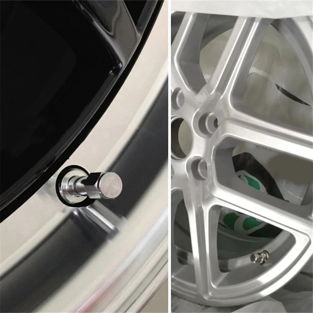 Винтовой стержень клапана шины TR48e 4 шт. хромированный металлический клапан