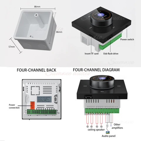 SUMWEE Smart Wall Mount Stereo System 2x25Вт
