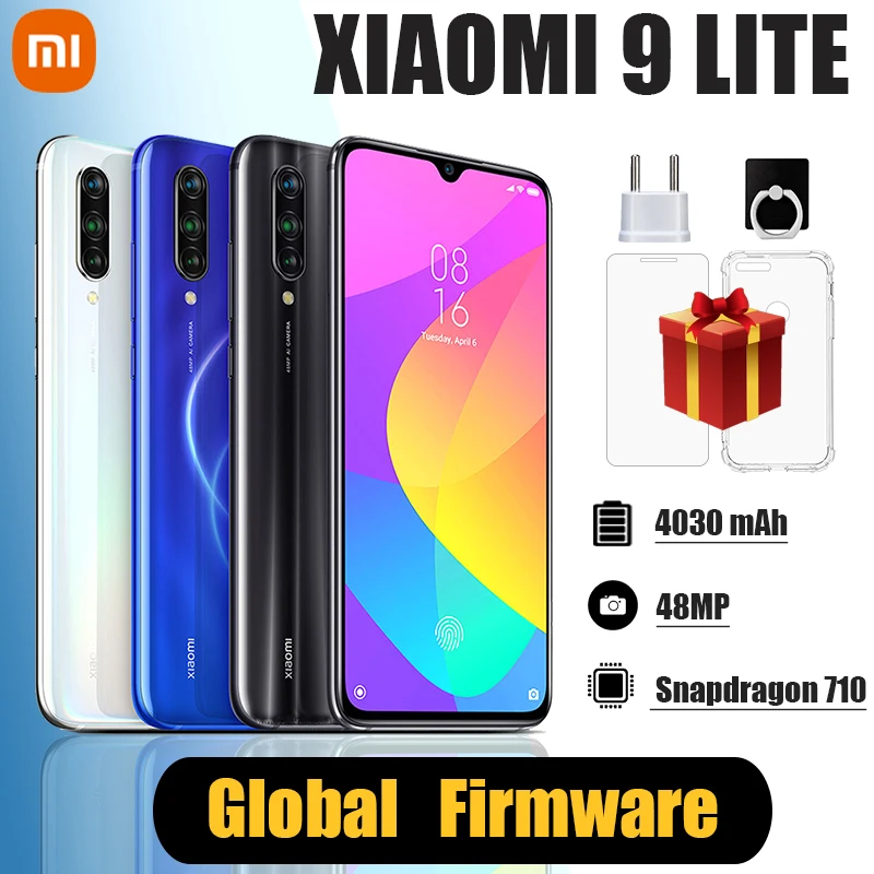 Cellphone Xiaomi Mi 9 Lite / xiaomi CC9 Smartphone ，Dual SIM Phone Google play Fingerprint 48 MP +32 MP (random colour）