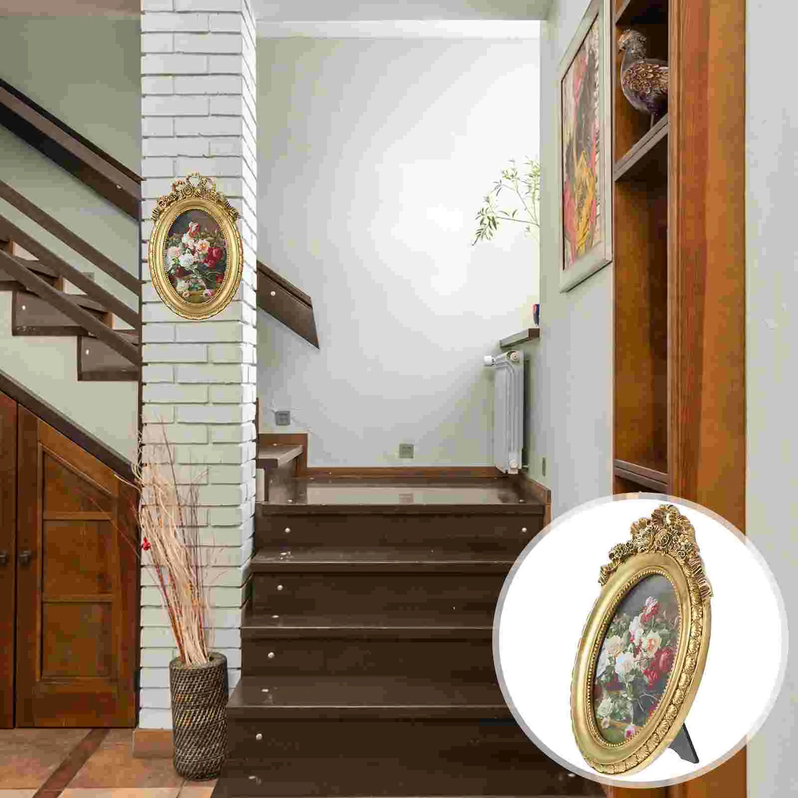 

Retro Retro Photo Frame Photo Display Frame Wall and Tabletop Display Picture Holder