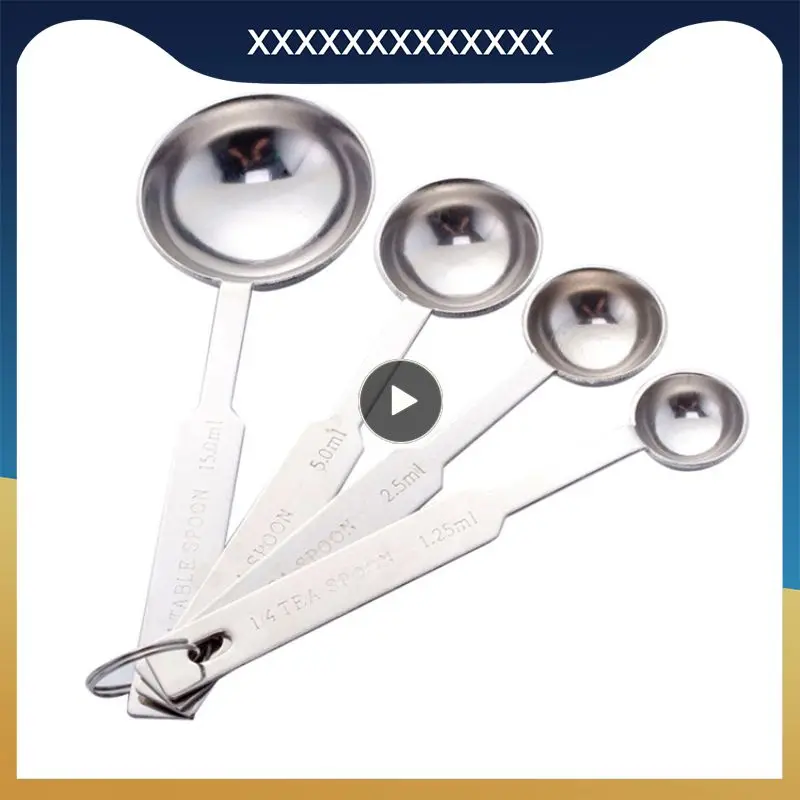 

Stainless Steel Measuring SpoonsKitchen Teaspoon Coffee Scoop Cake Baking Flour Measuring Cups Kitchen Cooking Tools