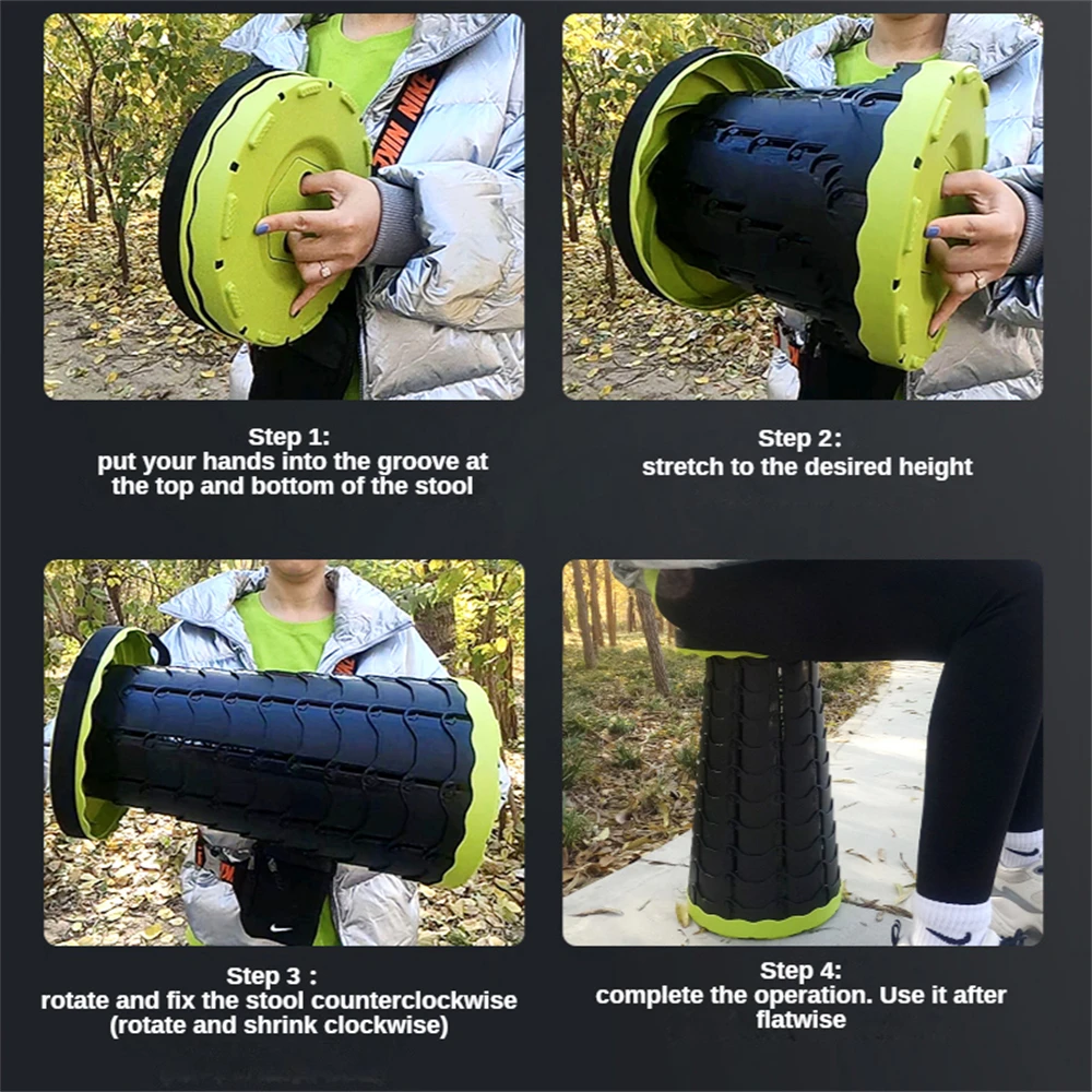 Складной стул складной стул-портативный легкий с регулируемой высотой для