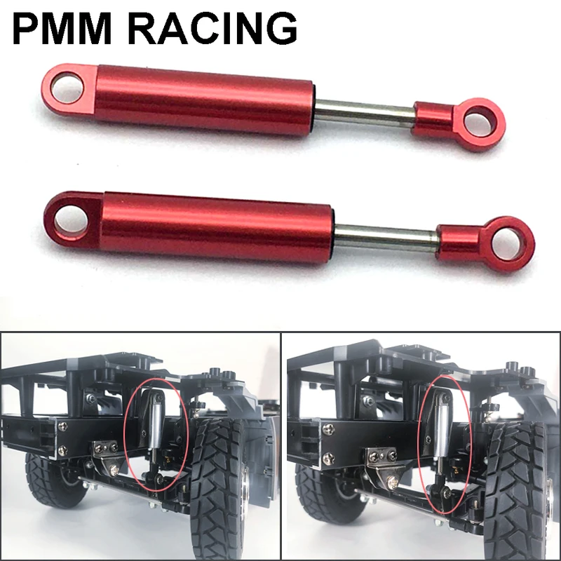 1 Pair Metal Shock Absorber Suspension for 1/14 Tamiya RC Truck Trailer Tipper Scania 770S MAN Benz Actros 3363 Volvo Car Parts