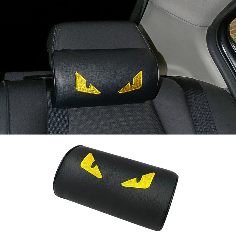 

1pcs Auto Neck Headrest Pillow Car Accessories Cushion Seat Head Support Neck Protector Automobiles Seat Neck Rest PU Pillow