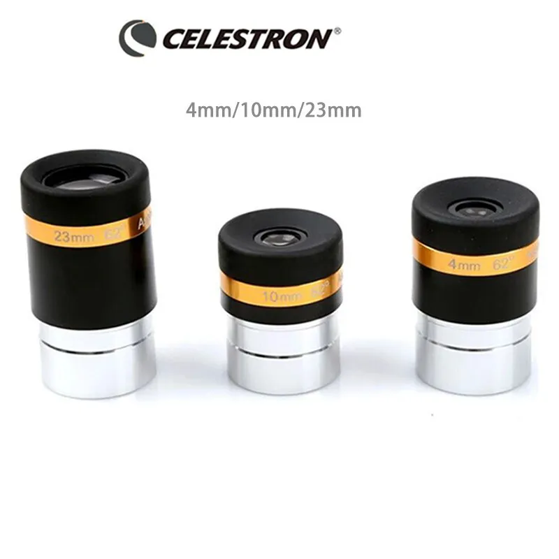 

Celestron 62 degree aspherical high-definition eyepiece 4/10/23mm Fully Coated for 1.25"; Astronomy Telescope