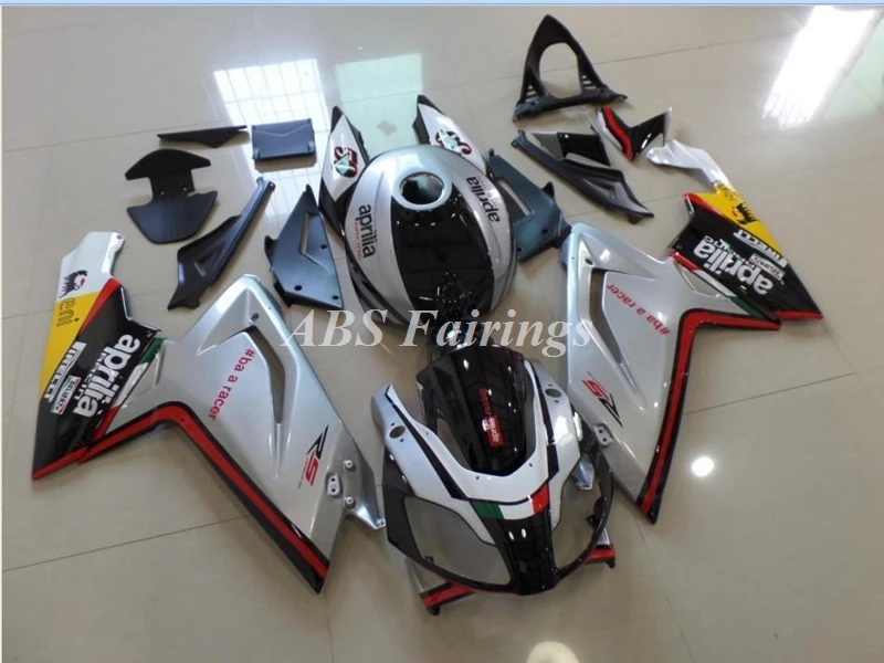 

4Gifts New ABS Fairings Fit For Aprilia RS4 50 125 RS125 2006 2007 2008 2009 2010 2011 06 07 08 09 10 11 Bodywork Set Silver
