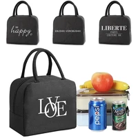 lunch bag cooler tote portable insulated box canvas thermal cold food container school picnic men women kids travel dinner box