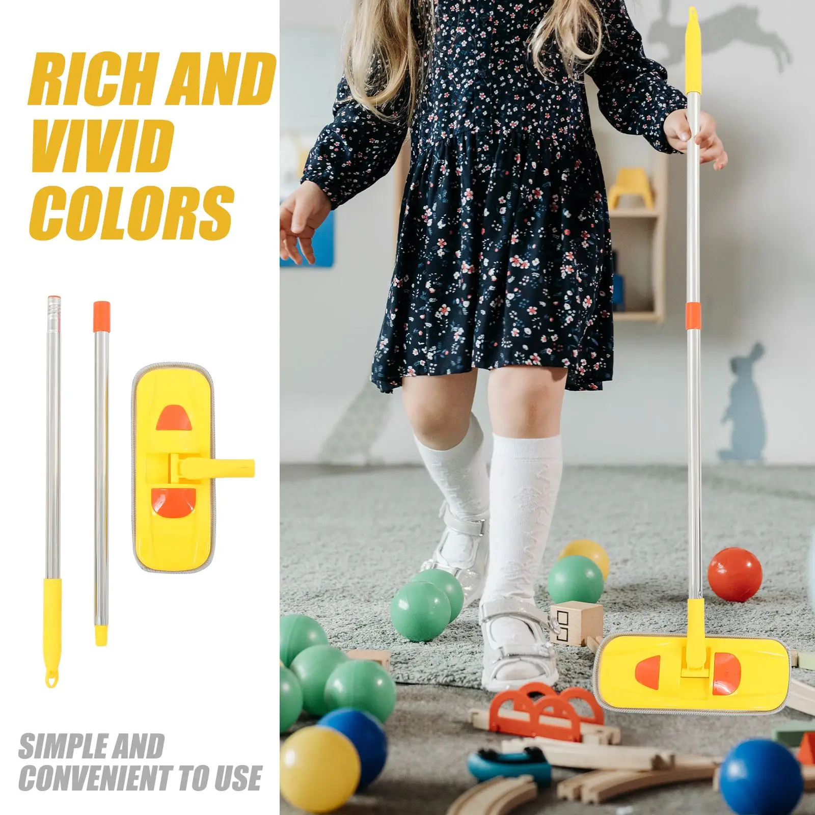 Детская маленькая швабра Швабра для уборки дома развивающие швабры игрушки