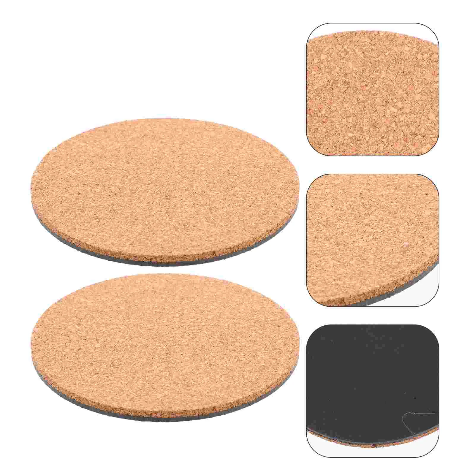 

Corkmat Coaster Pot Coasters Round Tray Mats Pads Flowerpot Pad Planter Plate Saucer Flower Board Wood Succulent Drip