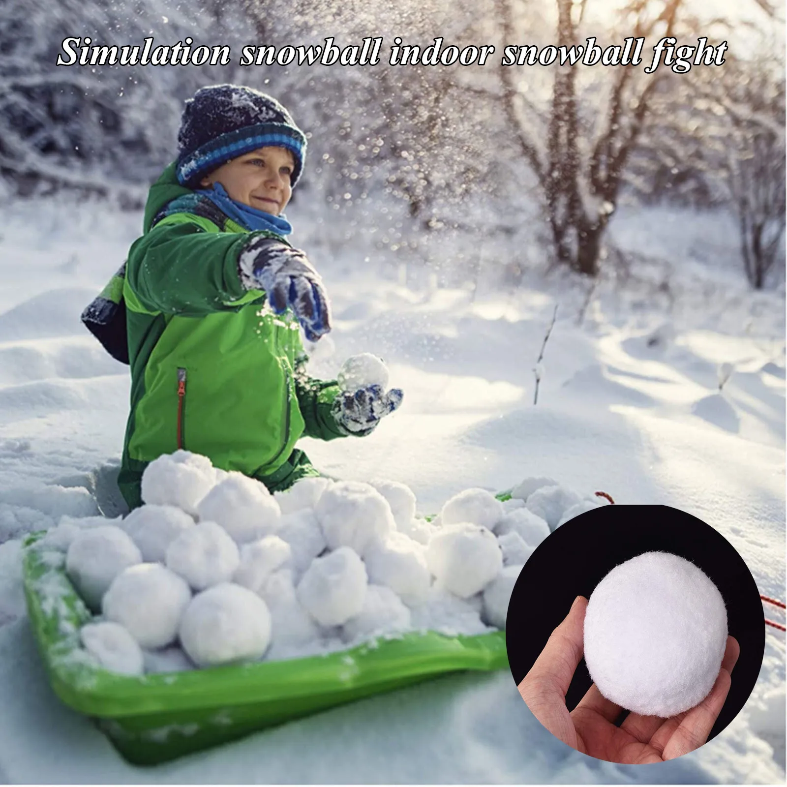 

Flick Plush Gift Indoor Snowball Fight Children Snowball Team And Festival Cloth Ball 7.5cm Plush toy Annoying Dog Plush
