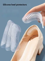 new silicone heel protectors womens shoes heel protector anti wear feet shoe pads for high heels adjustable size shoes insoles