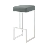 modern metal bar stool chair simple luxury industrial sale gold chrome shining leg velvet high bar chair
