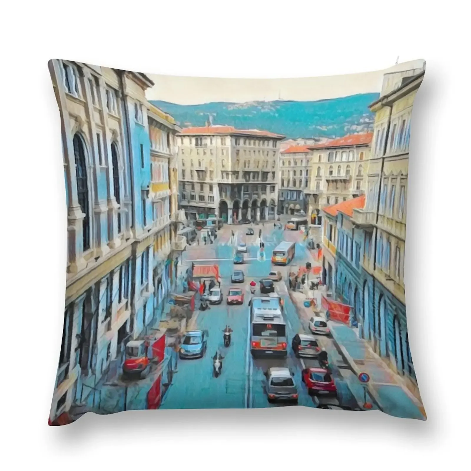 Подушка Street of Trieste наволочка рождественская подушка комплект чехлов
