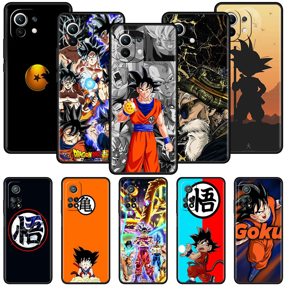 

Black Celular Case for Xiaomi Mi Poco X3 NFC M3 11T 5G 11 Ultra 9 Lite 12 10T Pro 9T Soft SmartPhone Funda Anime Dragon