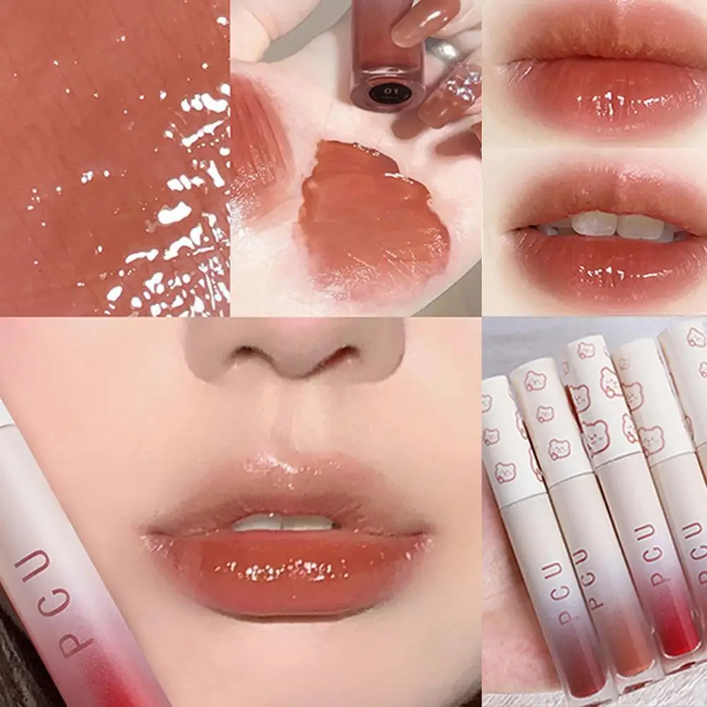 

Mirror Water Gloss Jelly Lip Glaze Waterproof Long Moisturizing Beauty Non-Stick Sexy Tools Lips Nourishing Makeup Cup Last P6D8