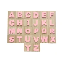 large cube letter wooden baby first name cubes personalized abc blocks kids nursery room decorations preschool learning toys