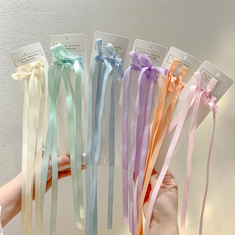 

AISHG Elegant Bow Ribbon Hairpin Baby High-Value Female Su Hanfu Braided Long Hairband Hair Accessories for Girl Headwear