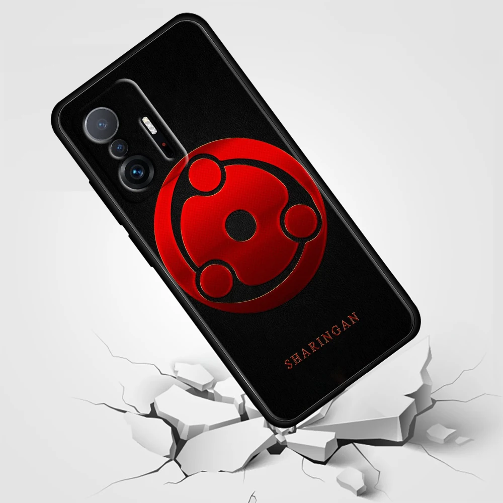 naruto hot anime sharingan for xiaomi mi 12 11 10 ultra 11t 10t pro lite 11i 10i 10s 5g tpu soft silicone black phone case cover free global shipping